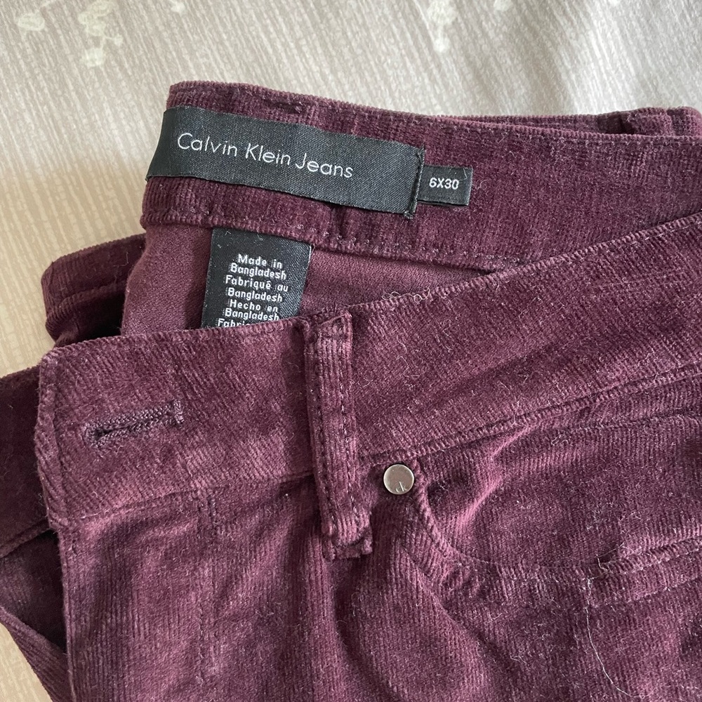 Calvin Klein cords. Size 6